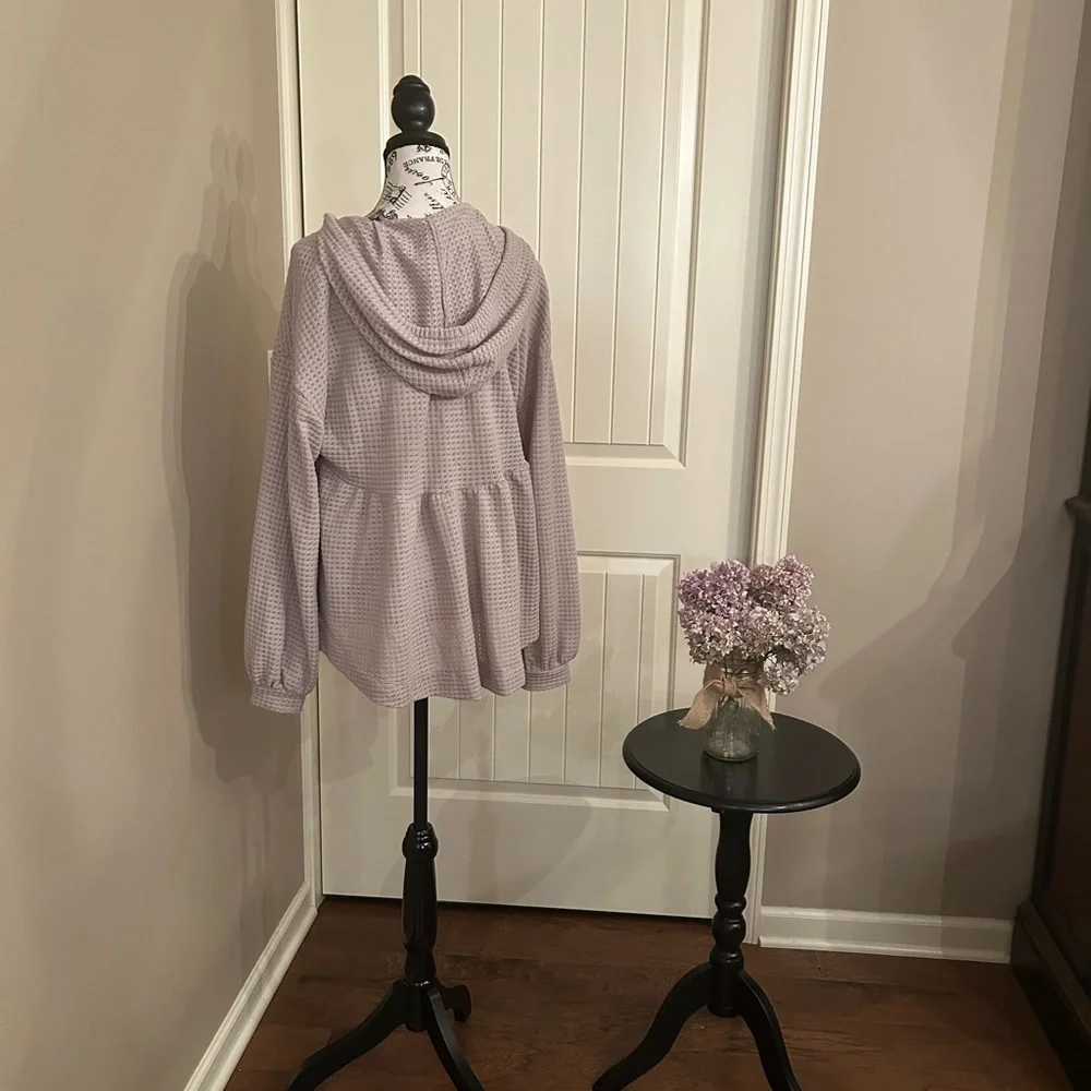 ASOS Light Gray Waffle Knit Sweater - Picture 3 of 11